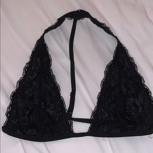 2 Free People lace bralettes.